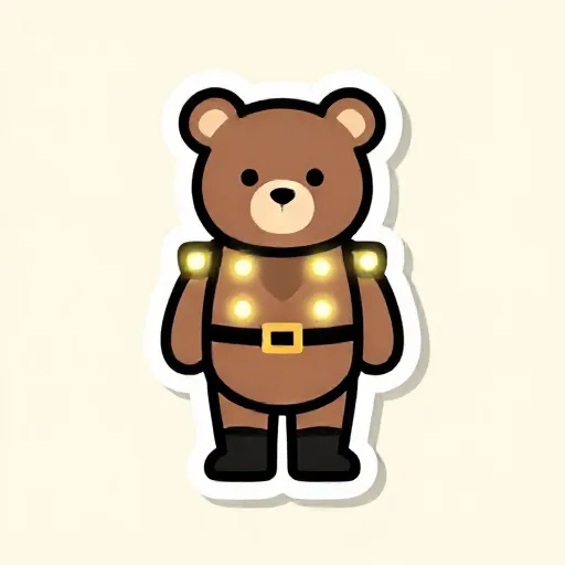 4' Nutcracker Bear with LED Lights