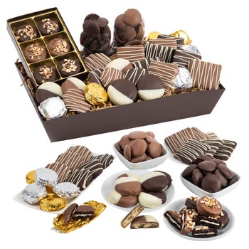 Chocolate Covered Company Belgian Chocolate Covered Cookie Gift Basket