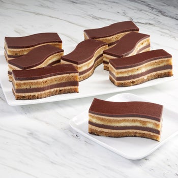Classic Cake Opera Sizzle-cut Cake, 8 Total Pieces, 3 oz. per slice, 1.5 lbs. Total